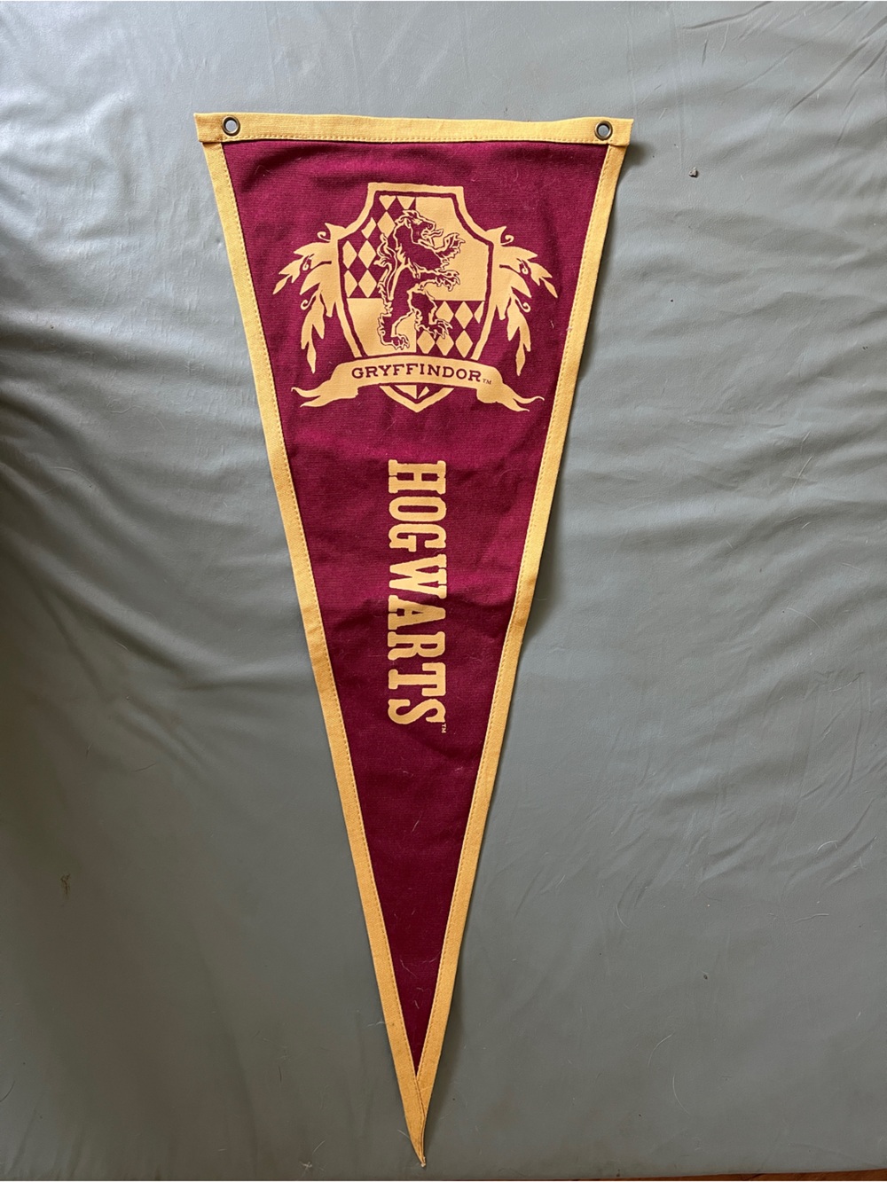 Pottery Barn Gryffindor Burgundy and Gold Hogwarts Pennant